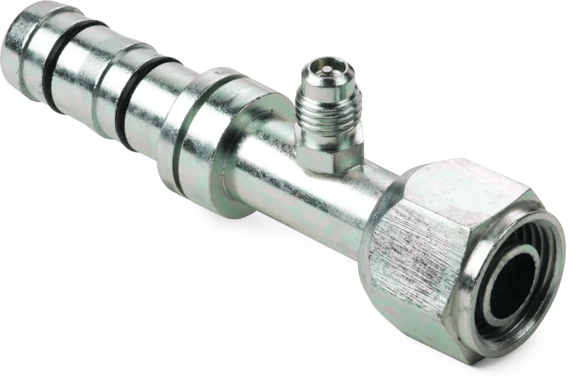 Female O-Ring Straight E-Z Clip Fitting w/ 7/16"-20 Thread Switch Port