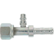 13/32" x 1/2" Female O-Ring Straight Kim-Clip Fitting with 16mm Service Port