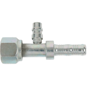 1/2" x 5/8" Female O-Ring Straight Kim-Clip Fitting with 13mm Service Port