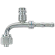 5/8" x 5/8" Female O-Ring 90° Elbow Kim-Clip Fitting with 13mm Service Port