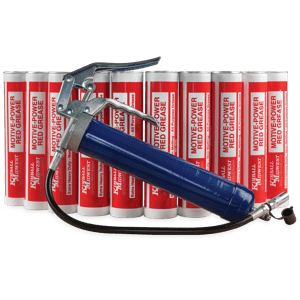 Lincoln Pistol Grip Grease Gun with Red Grease Bundle