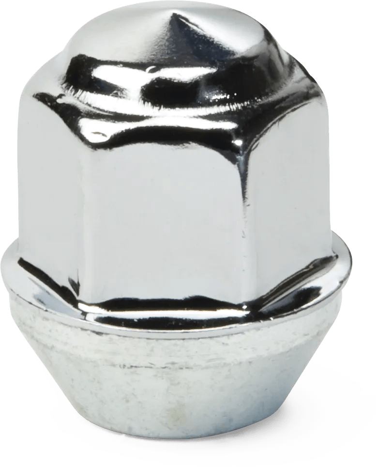 7/16"-20 Stainless Steel Capped Wheel Nuts - 10 Pack