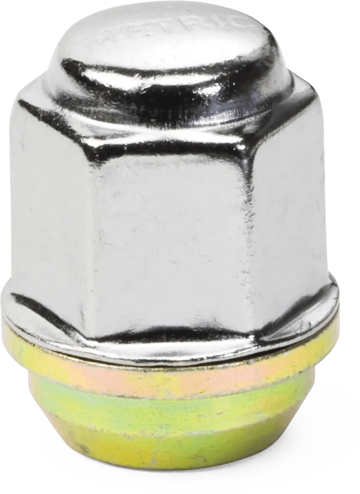 M12 x 1.50 x 29mm Type 6 Stainless Steel Capped Wheel Nuts - 5 Pack