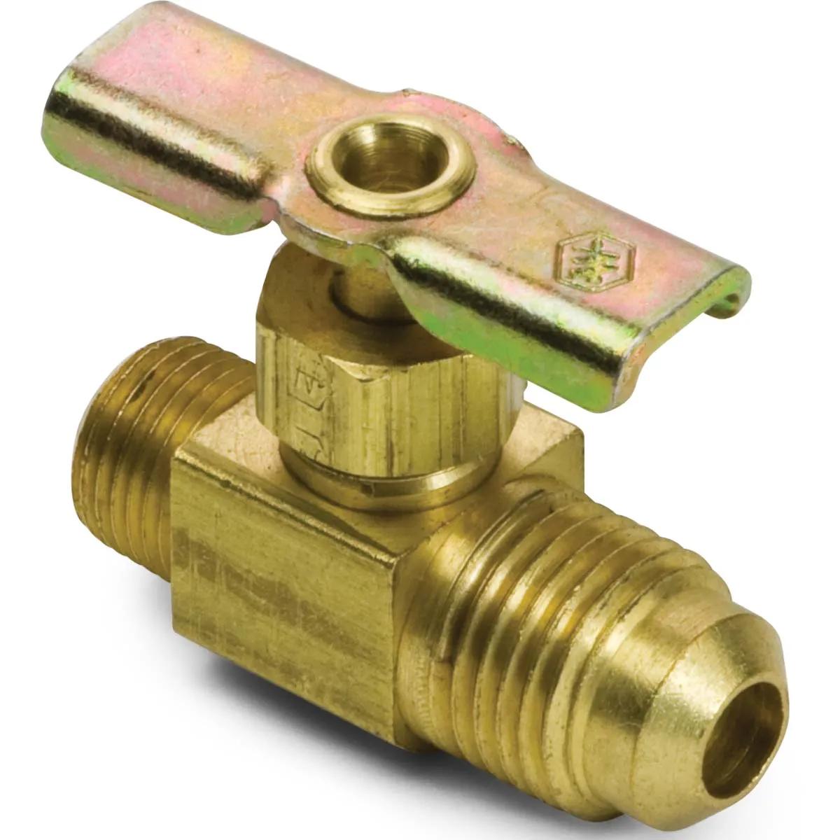 SAE 45° Flare to NPT Straightway Needle Valves