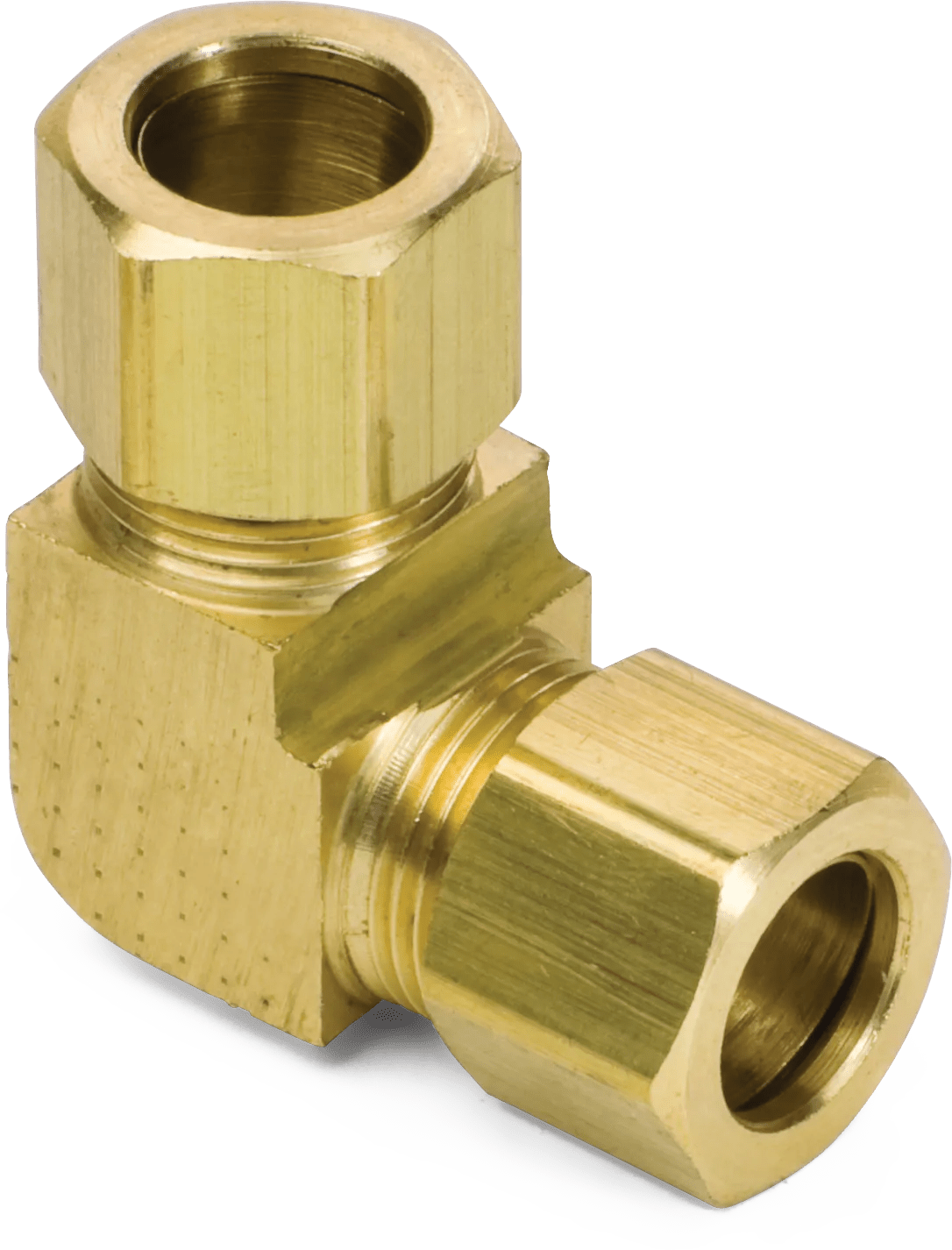 3/8" Brass Compression Union Elbow - 2 Pack