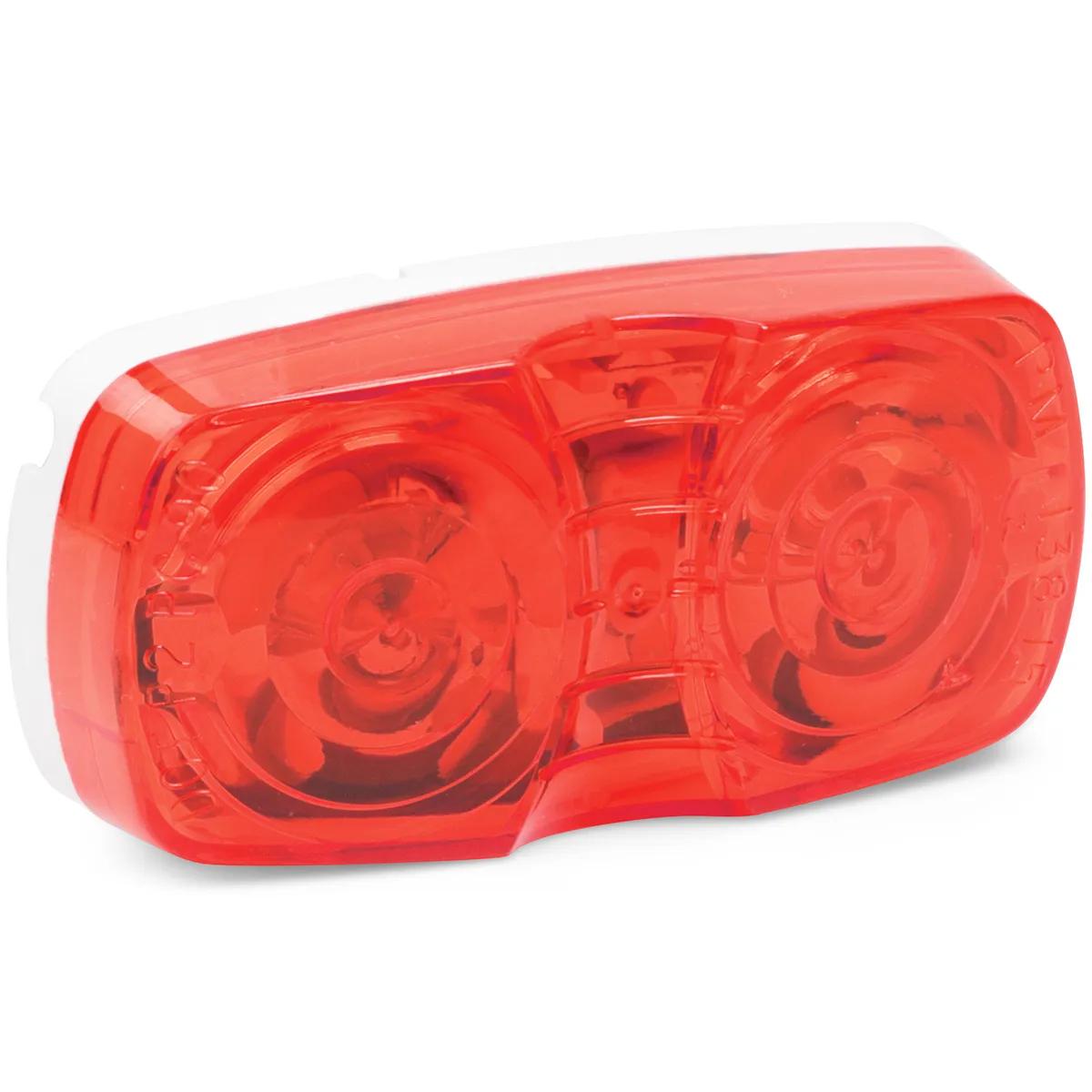 4" x 2" x 1-1/8" High Impact Plastic Red Marker Lamp