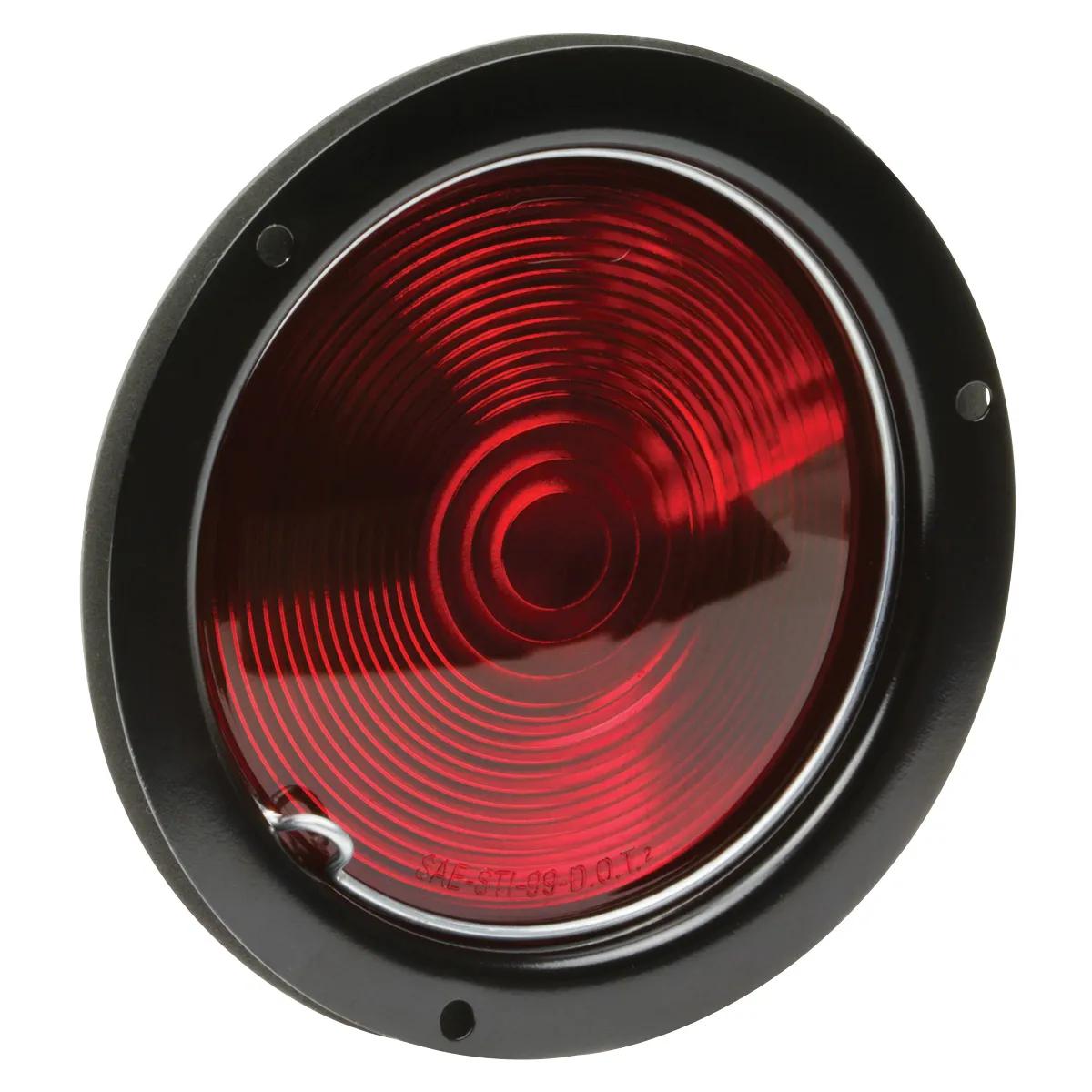 Black Enamel Red Recessed Light