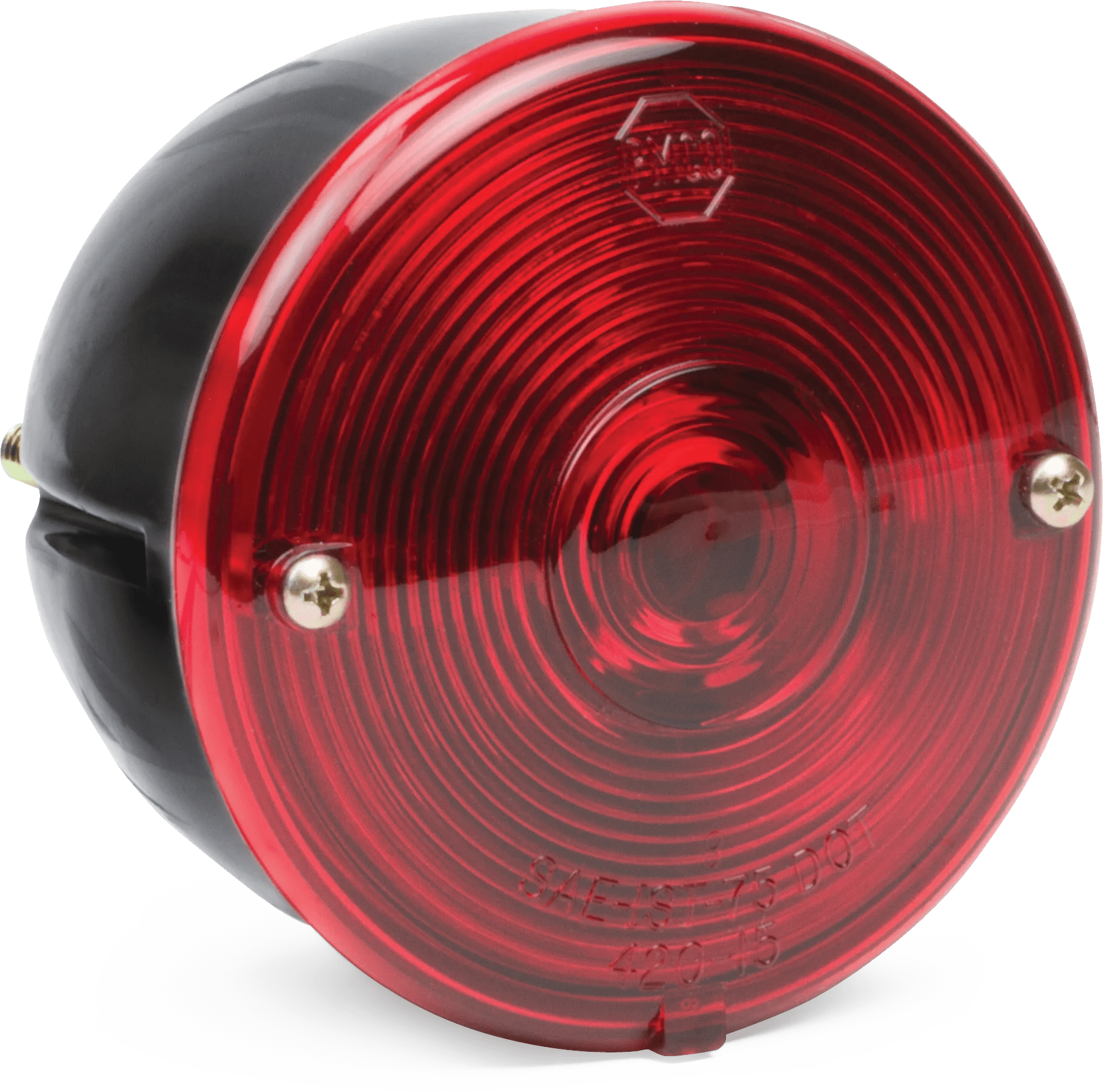 Black Plastic Red Surface Mount Lamp