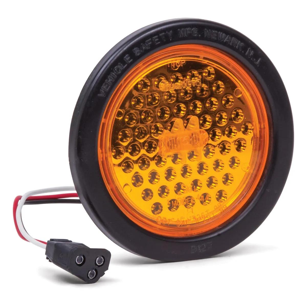 4" Yellow LED Super 44 - Black Grommet Kit 44003Y