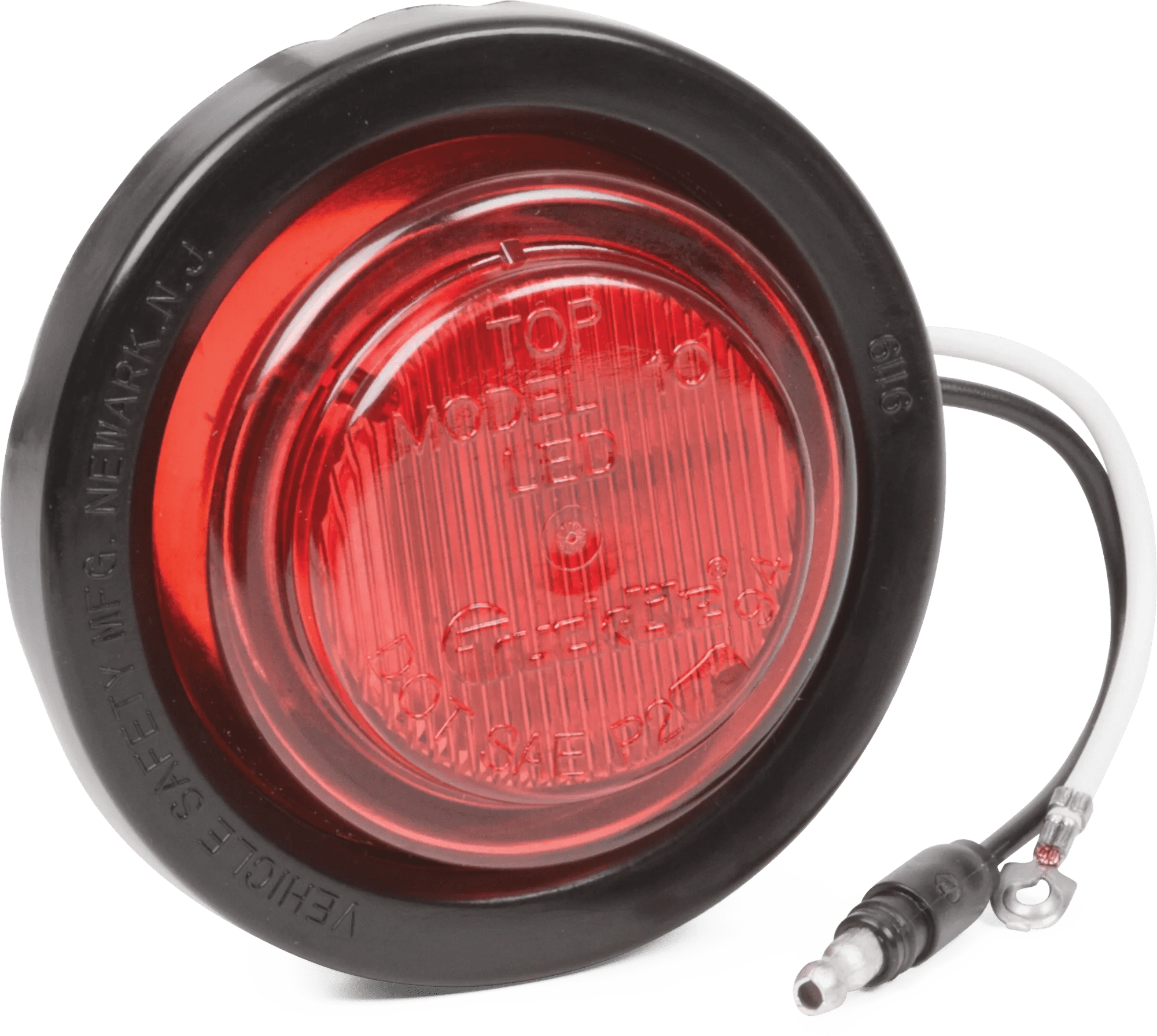 2.5" Red LED Lamp - Black Grommet Kit 10050R
