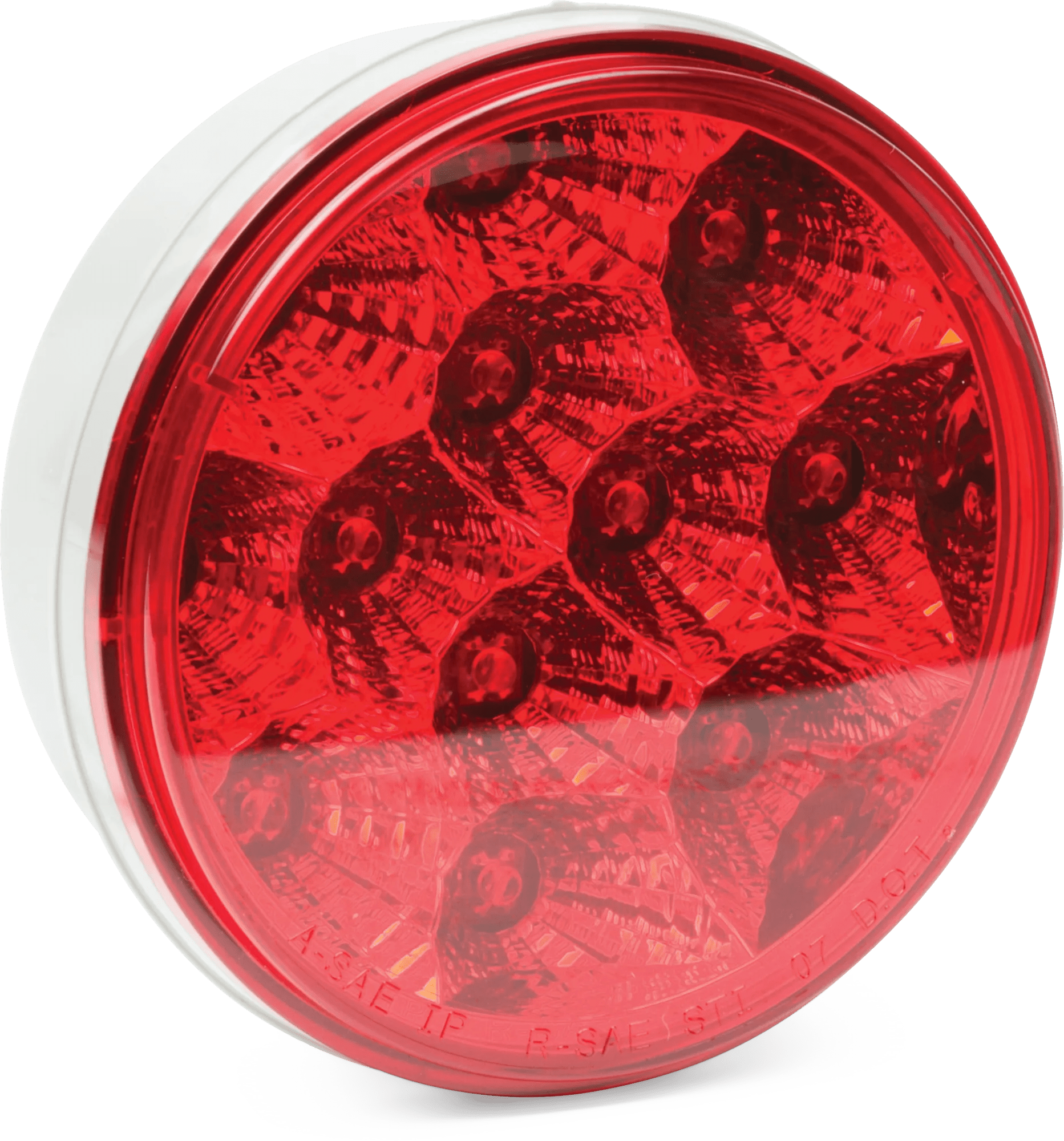 4" Red Low Profile LED Ultra Faceted - Lamp Only