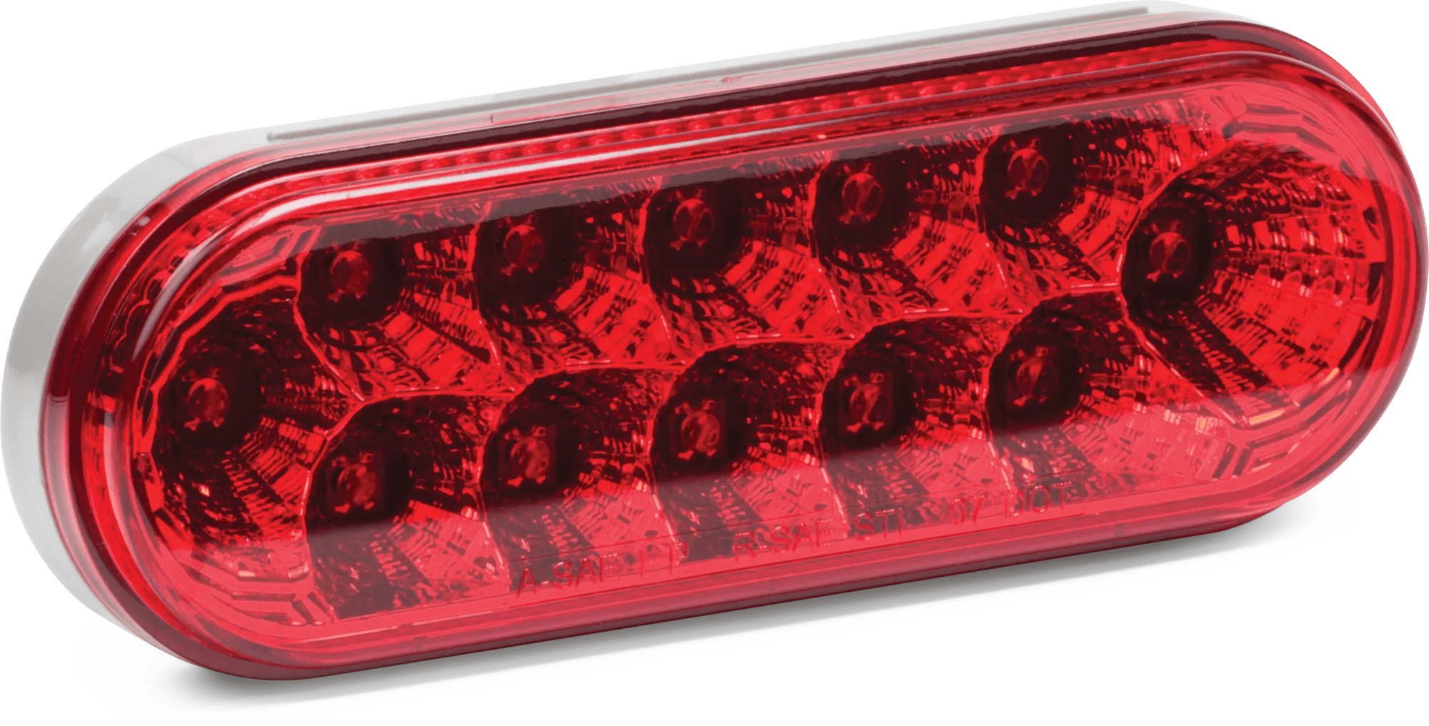 2" x 6" Red LED Ultra Faceted - Red Lens - 5 Pack