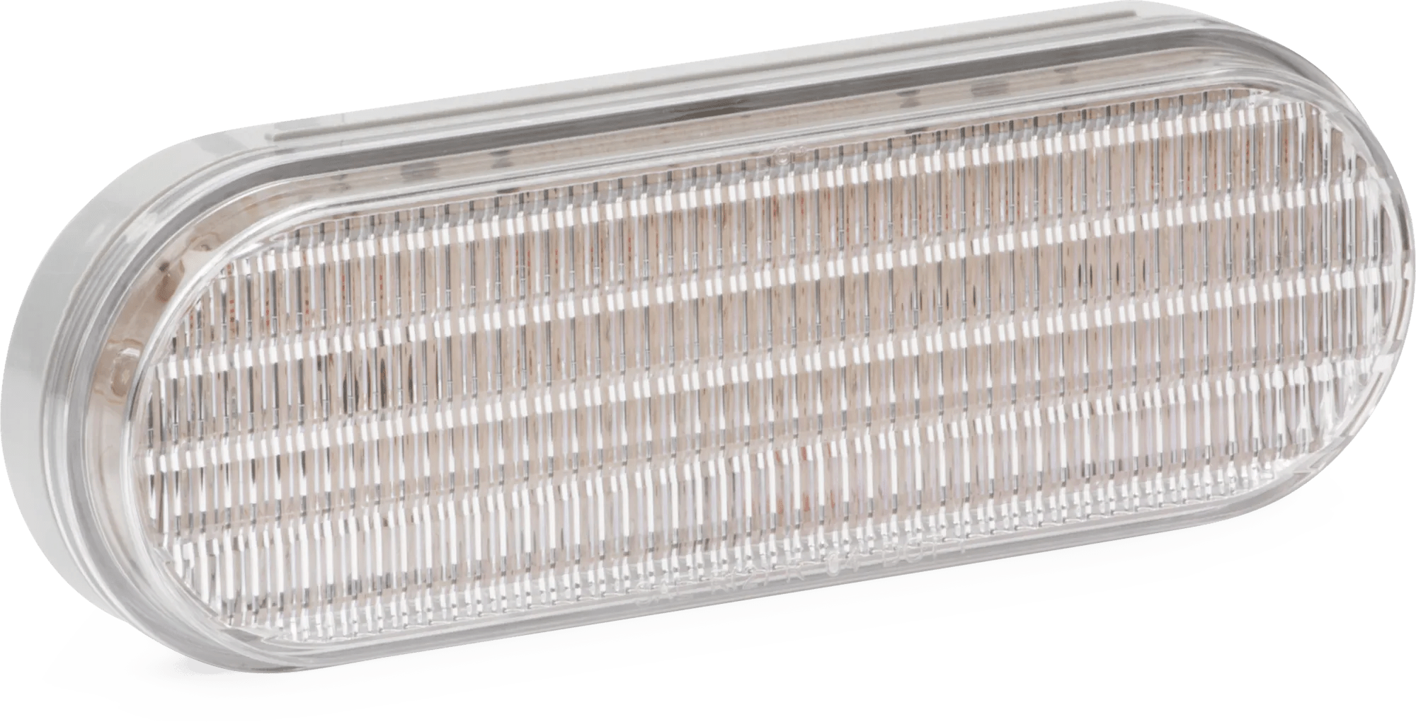 2" x 6" White LED Ultra Faceted Back-Up Lamp - Clear Lens