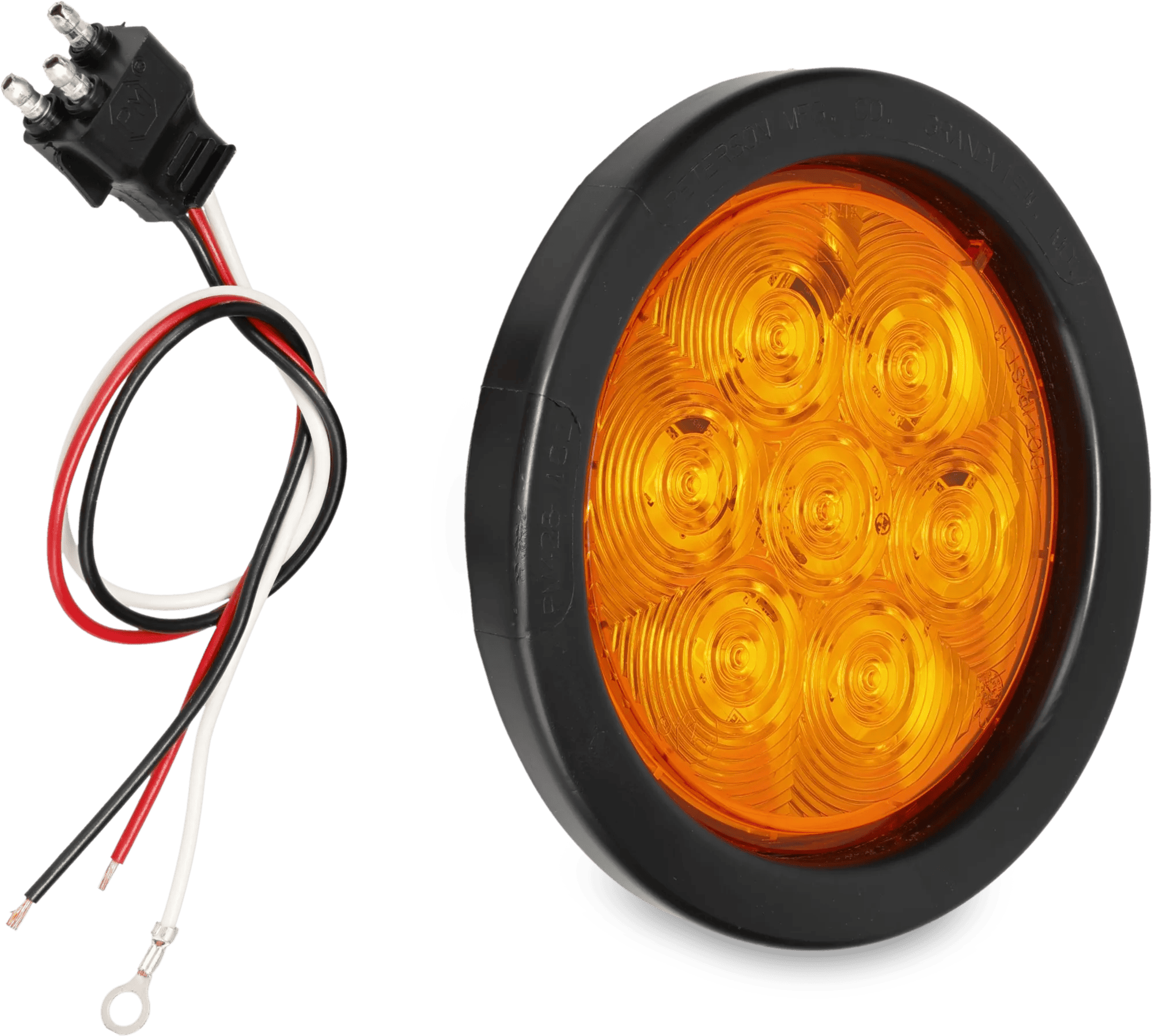 20 Feux De Position Ronds Amber LED - Diamètre 3/4 Pouce - Pour Camion, Remorque, Bateau - Neufs Sous Blister