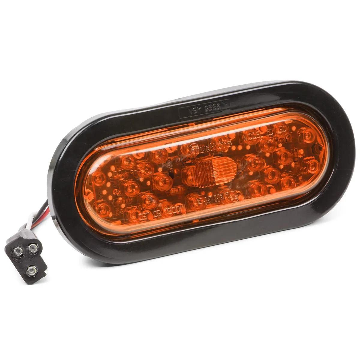 2" x 6" Amber LED Lamp - Black Grommet Kit 60094Y
