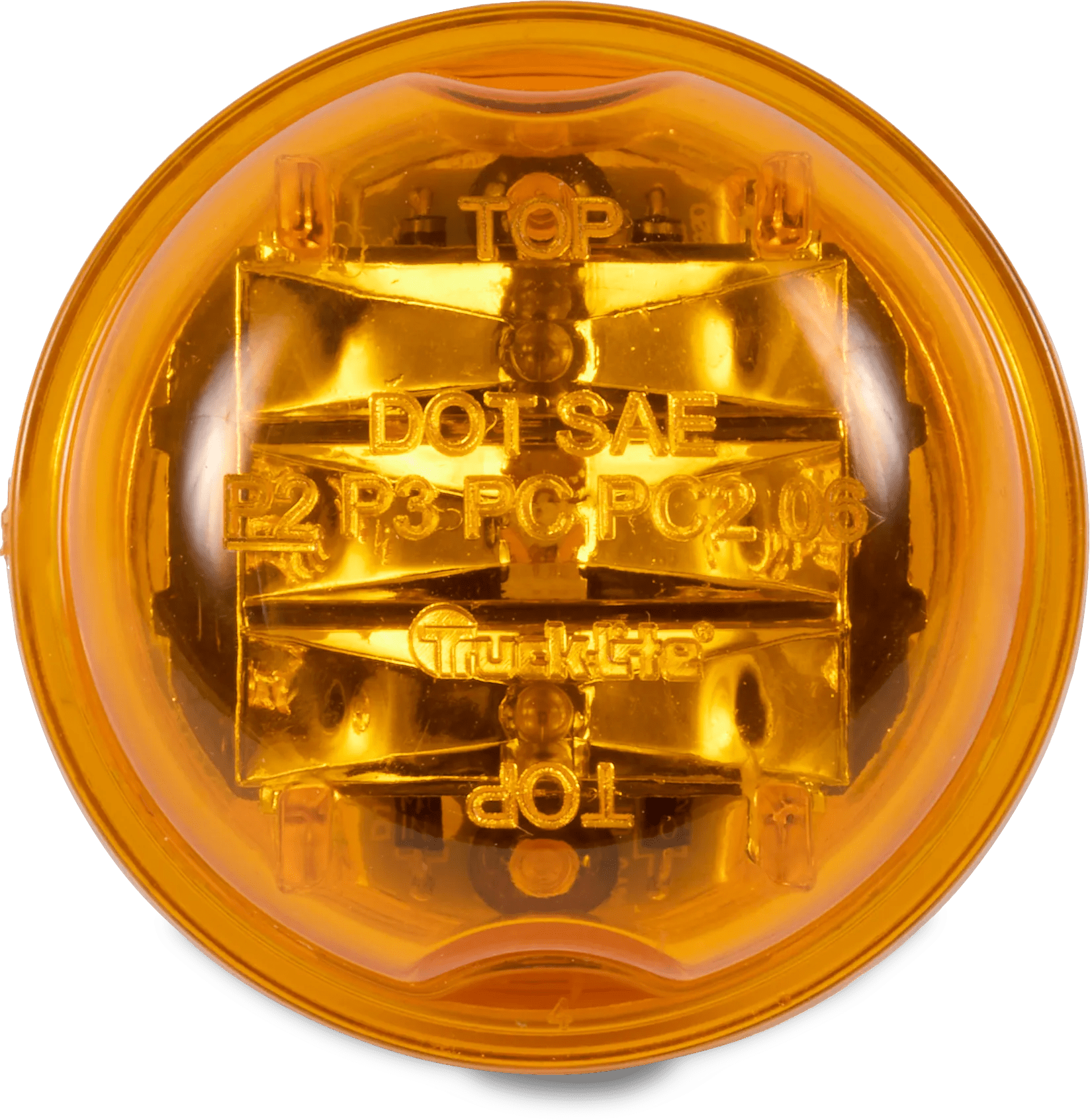 Amber Truck-Lite® 2" Round High Profile Marker Light