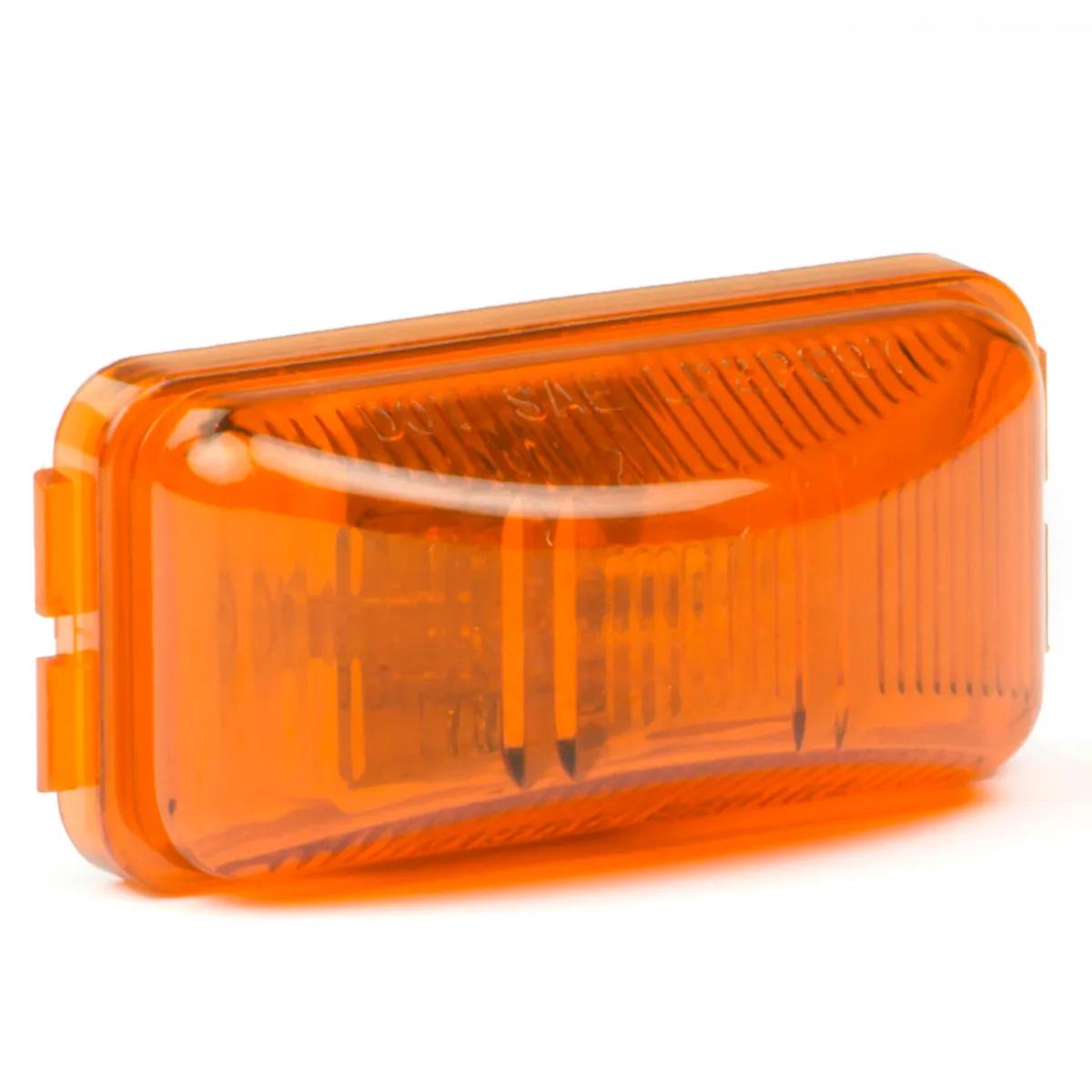 Rectangular Amber 1-Bulb Sealed Lamp