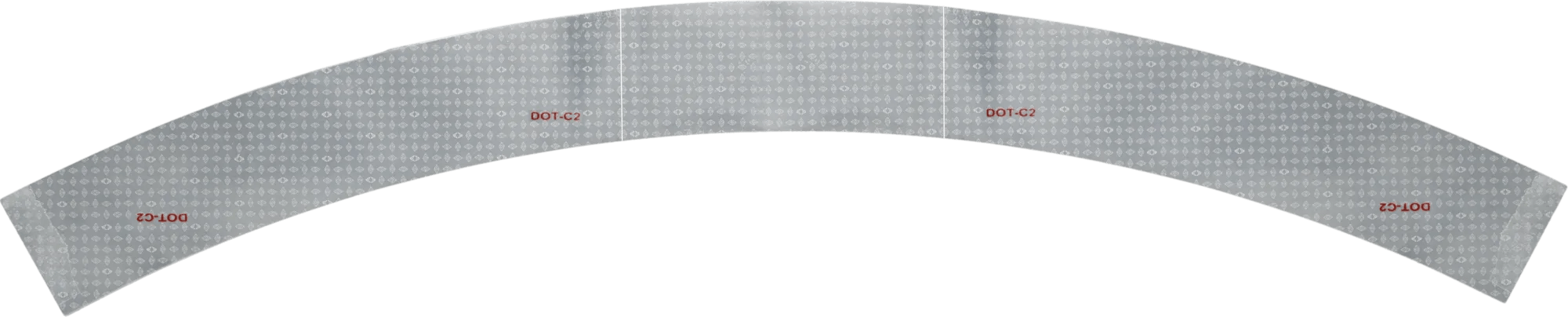 2" x 24" Tank Style White Reflective Tape - 10 Pack