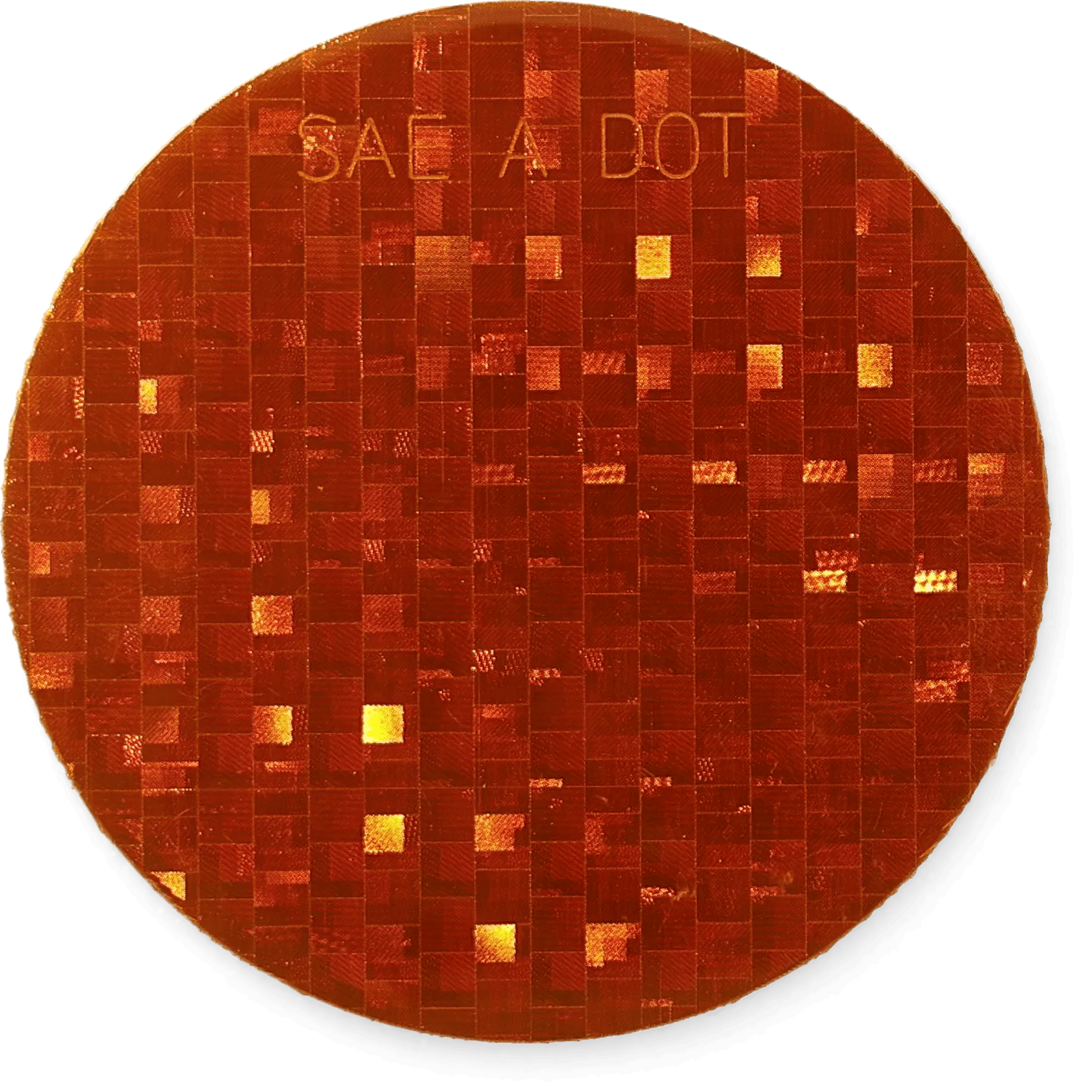 3" Round Amber Self-Adhesive Reflectors