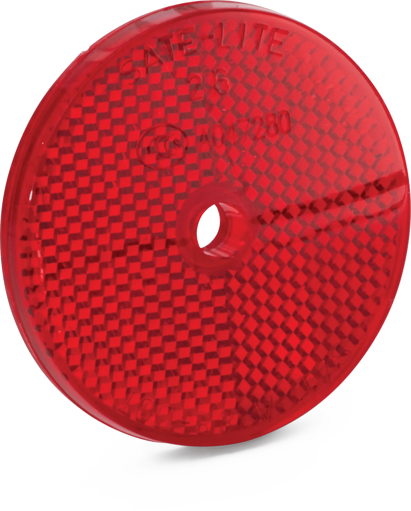 3" Red Center Mount Reflector