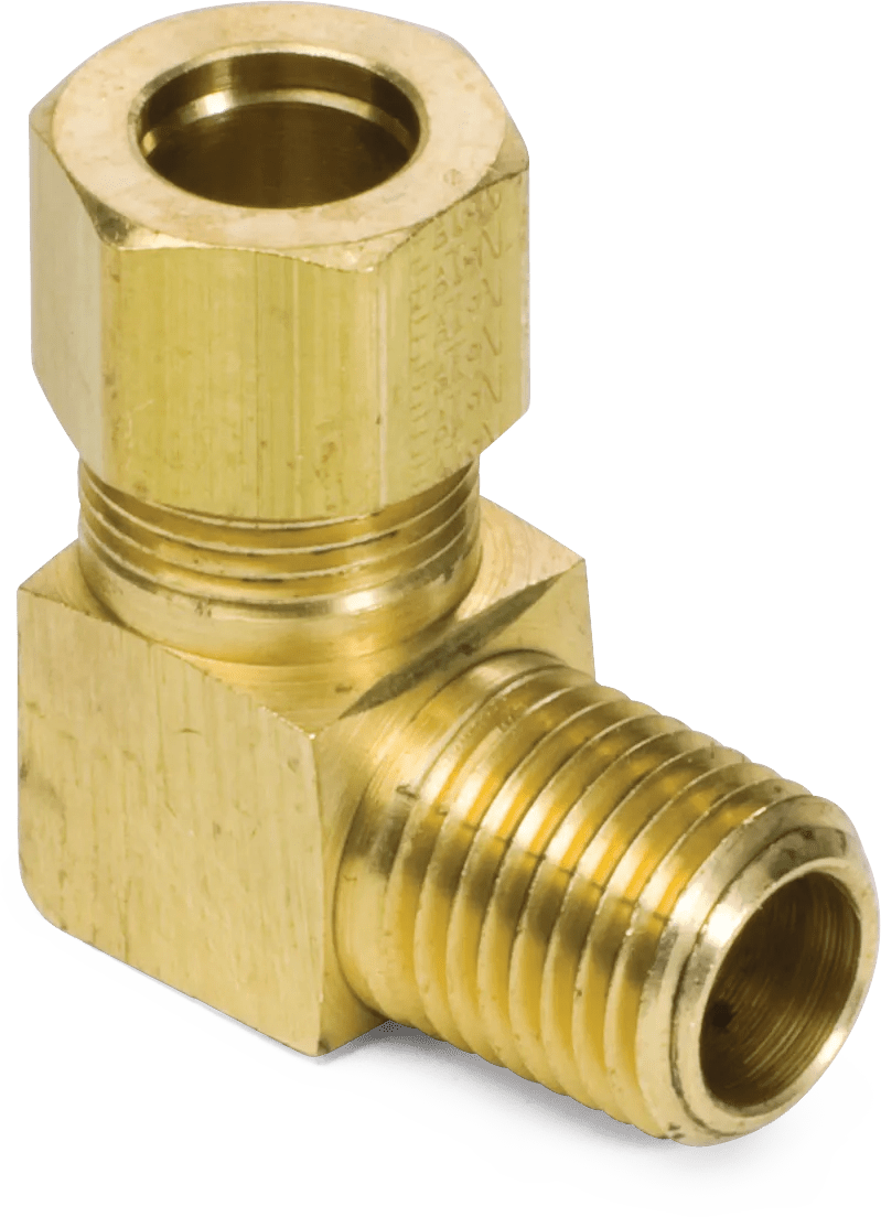 3/8" x 1/4" Selfalign® Brass Male Elbow