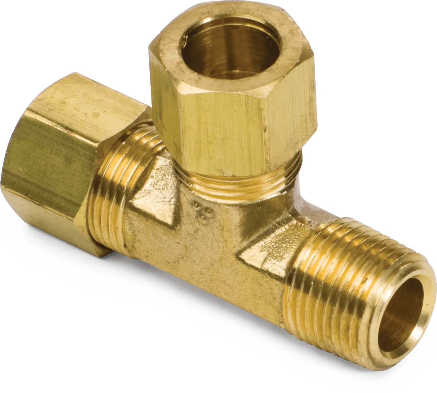 Brass Compression Male Run Tees