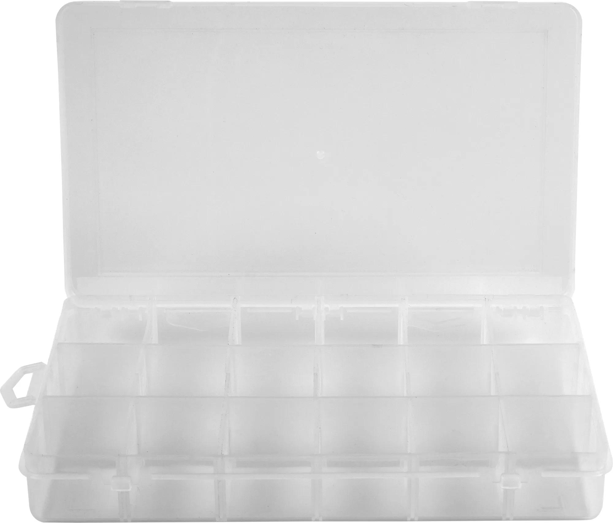 18 Compartment Adjustable Poly Box