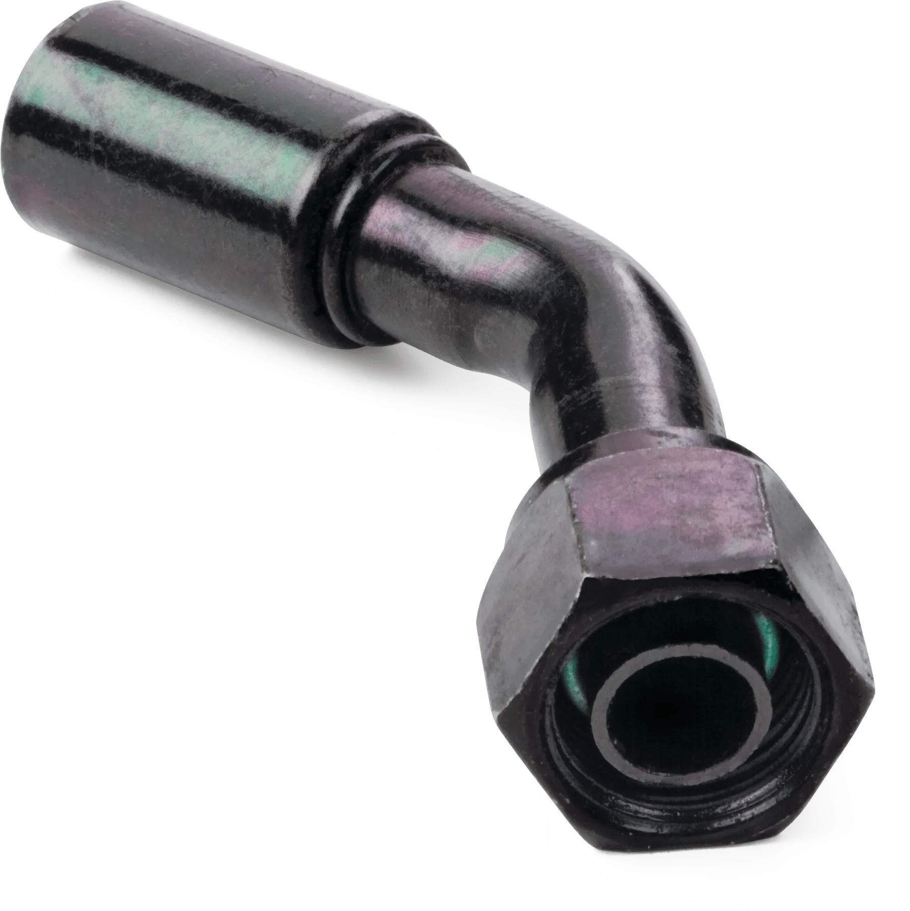 Bumped Tube O-Ring Female Swivel 45° Elbow - 757 E Series