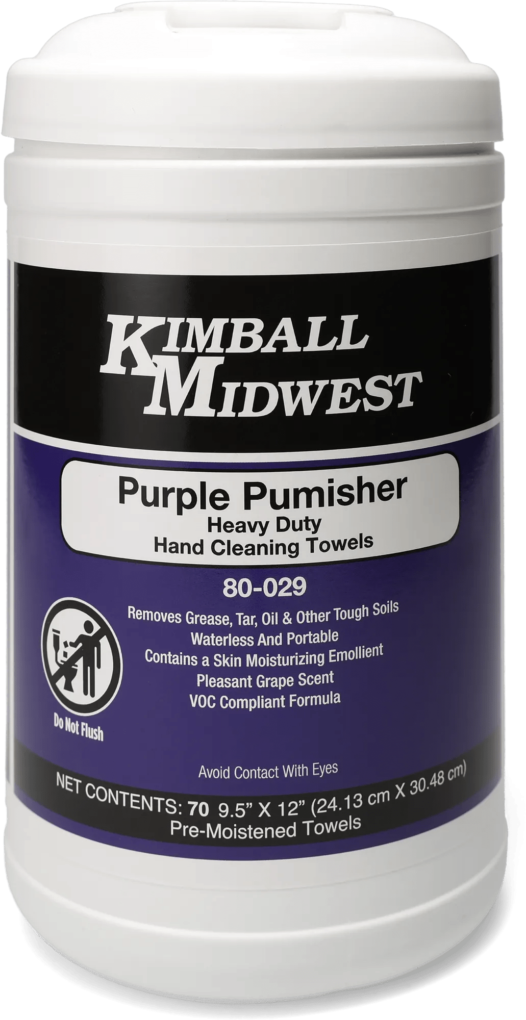 Purple Pumisher Heavy-Duty Hand Cleaning Towels - 70 Count - 6 Pack