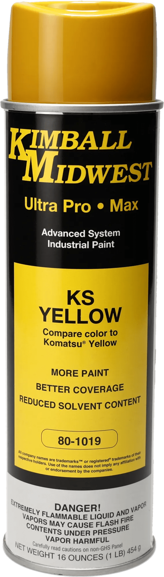 KS Yellow Ultra Pro•Max Oil-Based Enamel Spray Paint - 20 oz. Can