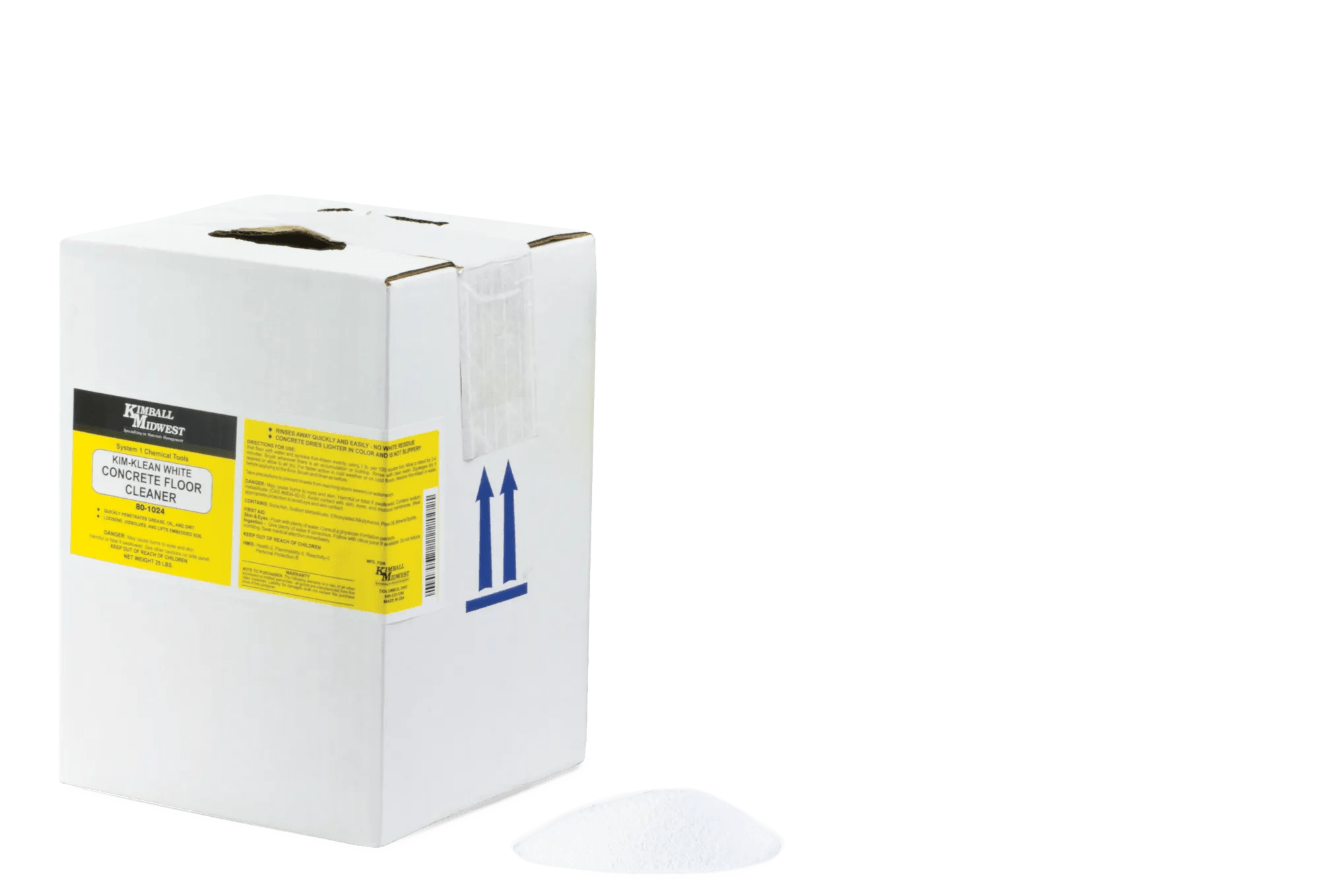 Kim-Klean White Concrete Floor Cleaner - 25 Pack