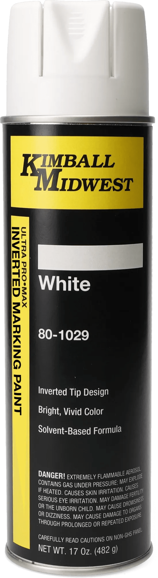 White Solvent-Based Inverted Marking Paint - 20 oz. Can - 12 Pack