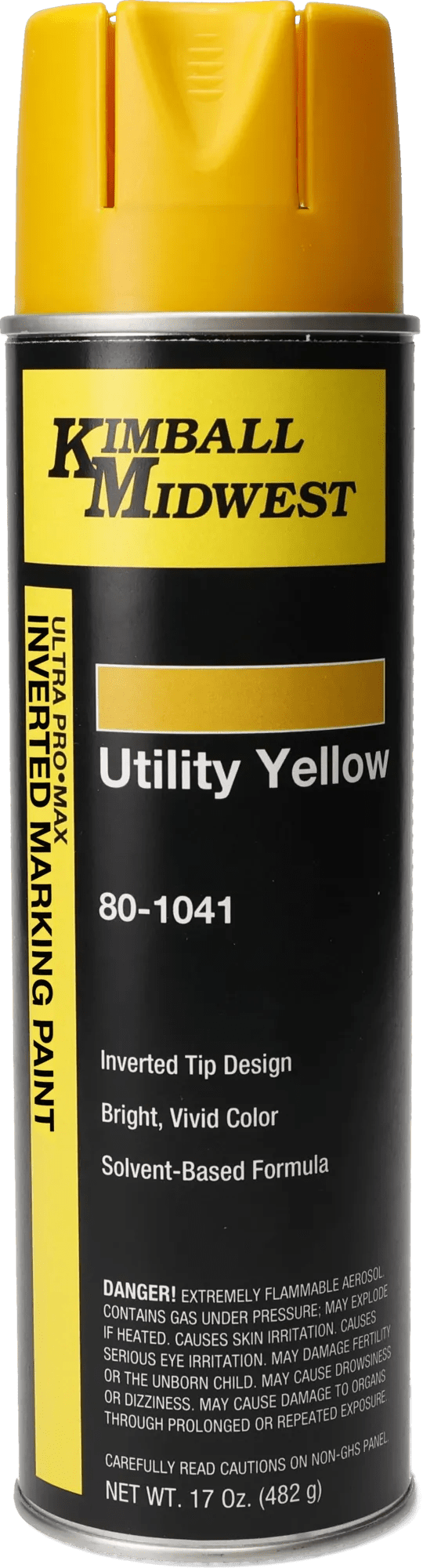 Utility Yellow Solvent-Based Inverted Marking Paint - 20 oz. Can