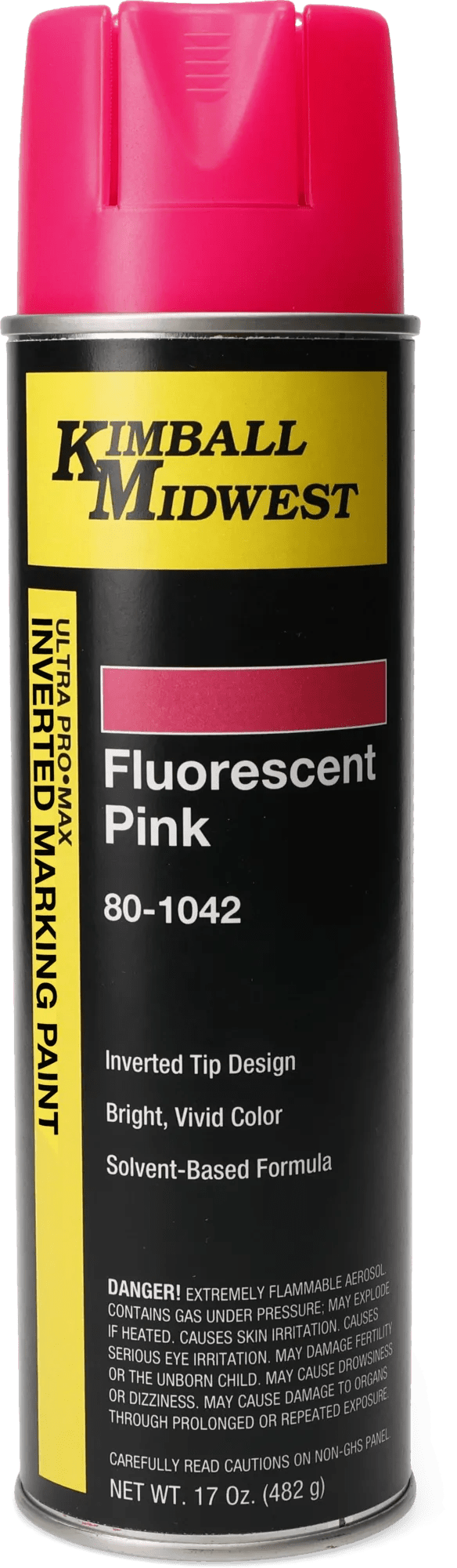 Flourescent Pink Solvent-Based Inverted Marking Paint - 20 oz. Can