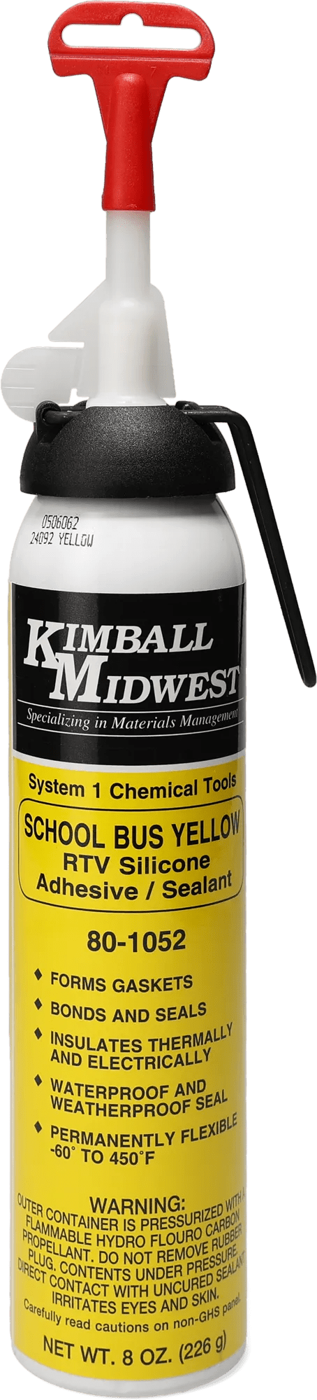 School Bus Yellow Ultra-Can™ RTV Silicone Gasket-Maker & Sealant - 12 Pack