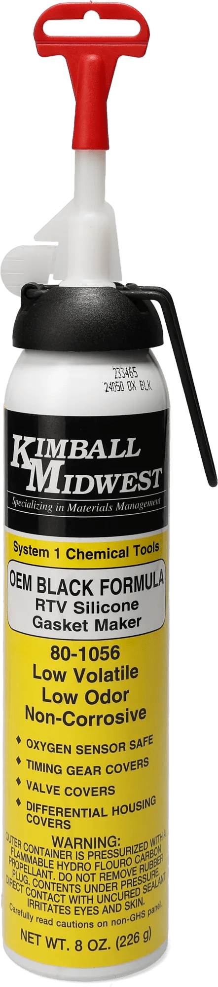 Black Ultra-Can™ RTV Low Volatile Low Odor Formula Silicone Gasket - Maker & Sealant