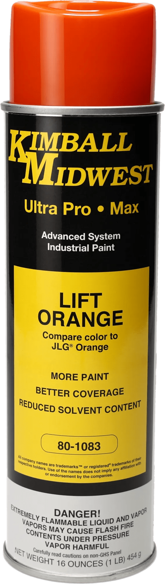 Lift Orange Ultra Pro•Max Oil-Based Enamel Spray Paint - 20 oz. Can