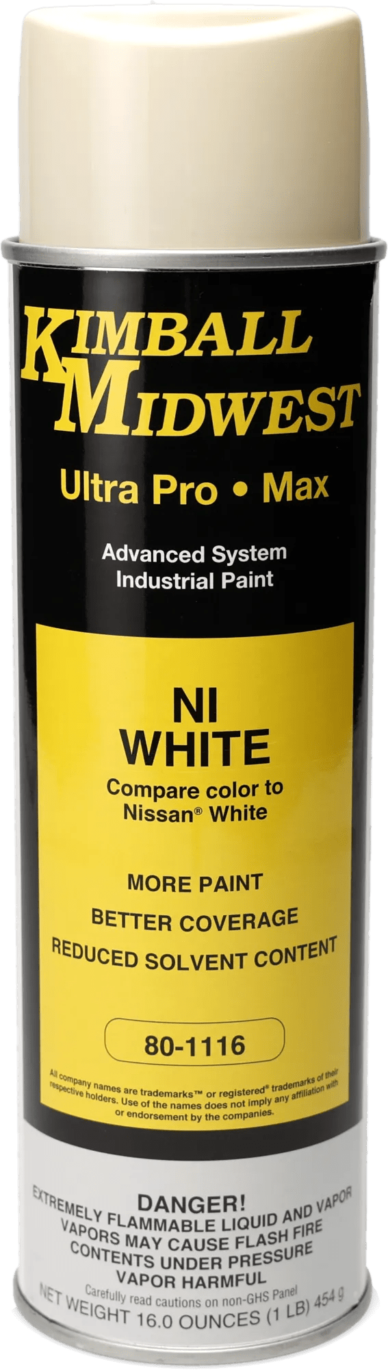 NI White Ultra Pro•Max Oil-Based Enamel Spray Paint - 20 oz. Can