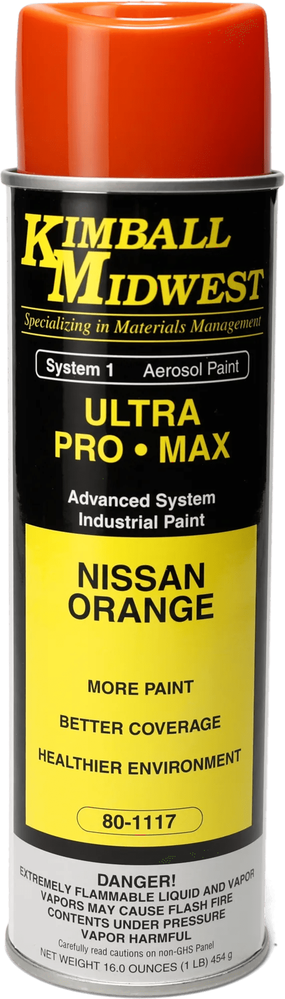 NI Orange Ultra Pro•Max Oil-Based Enamel Spray Paint - 20 oz. Can