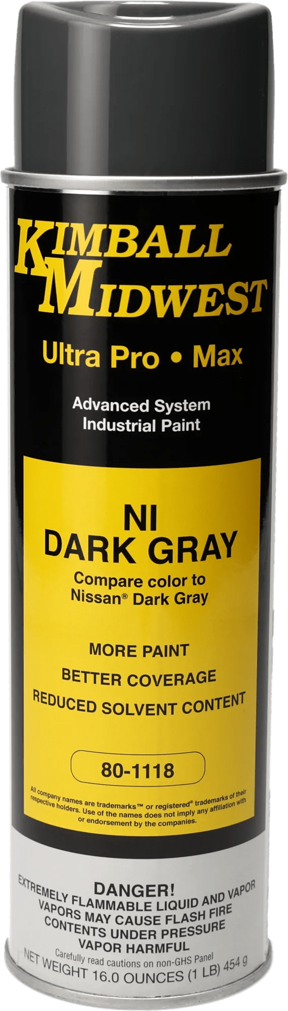 NI Dark Gray Ultra Pro•Max Oil-Based Enamel Spray Paint - 20 oz. Can
