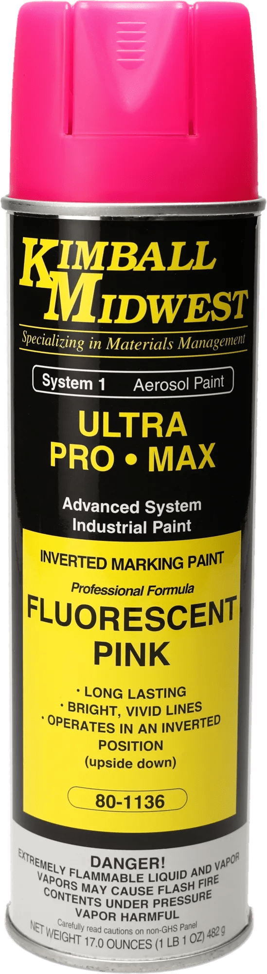 Fluorescent Pink Inverted Marking System Water-Based Paint - 20 oz. Can