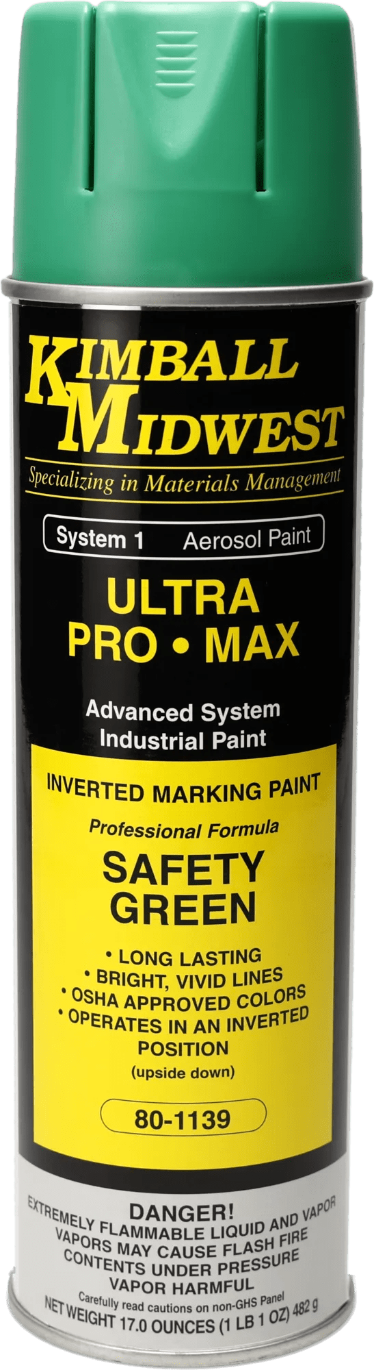 Safety Green Inverted Marking System Water-Based Paint - 20 oz. Can