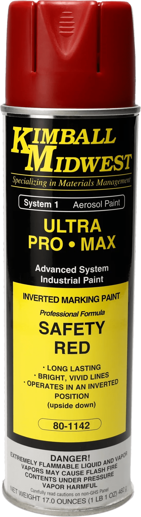 Safety Red Inverted Marking System Water-Based Paint - 20 oz. Can