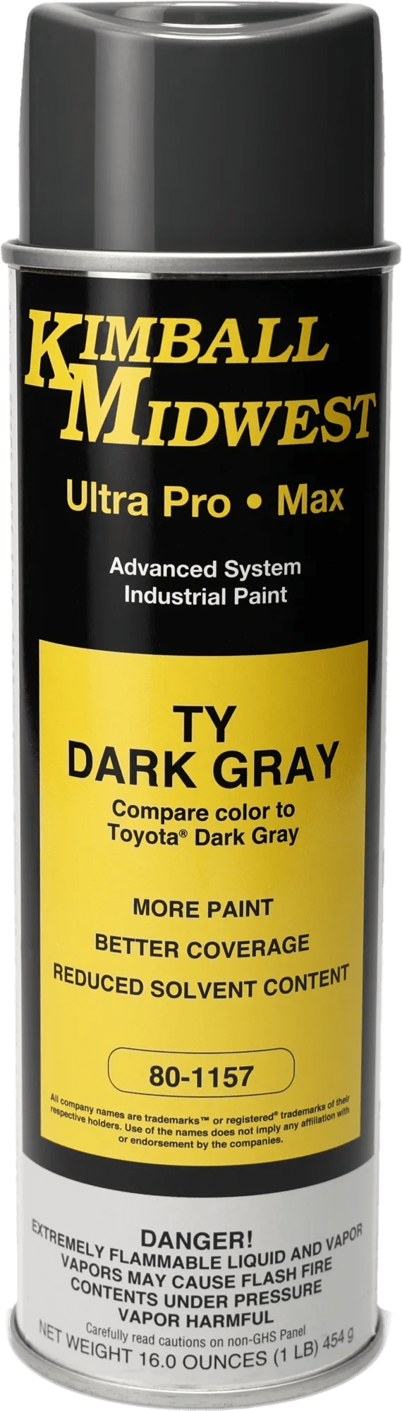 TY Dark Gray Ultra Pro•Max Oil-Based Enamel Spray Paint - 20 oz. Can
