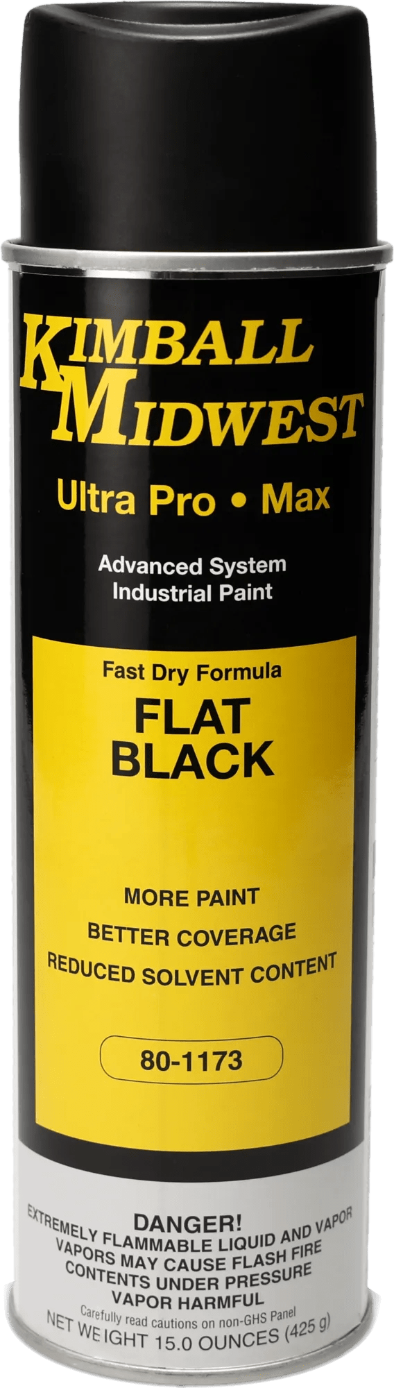 Flat Black Ultra Pro•Max Fast-Dry Industrial Spray Paint - 20 oz. Can