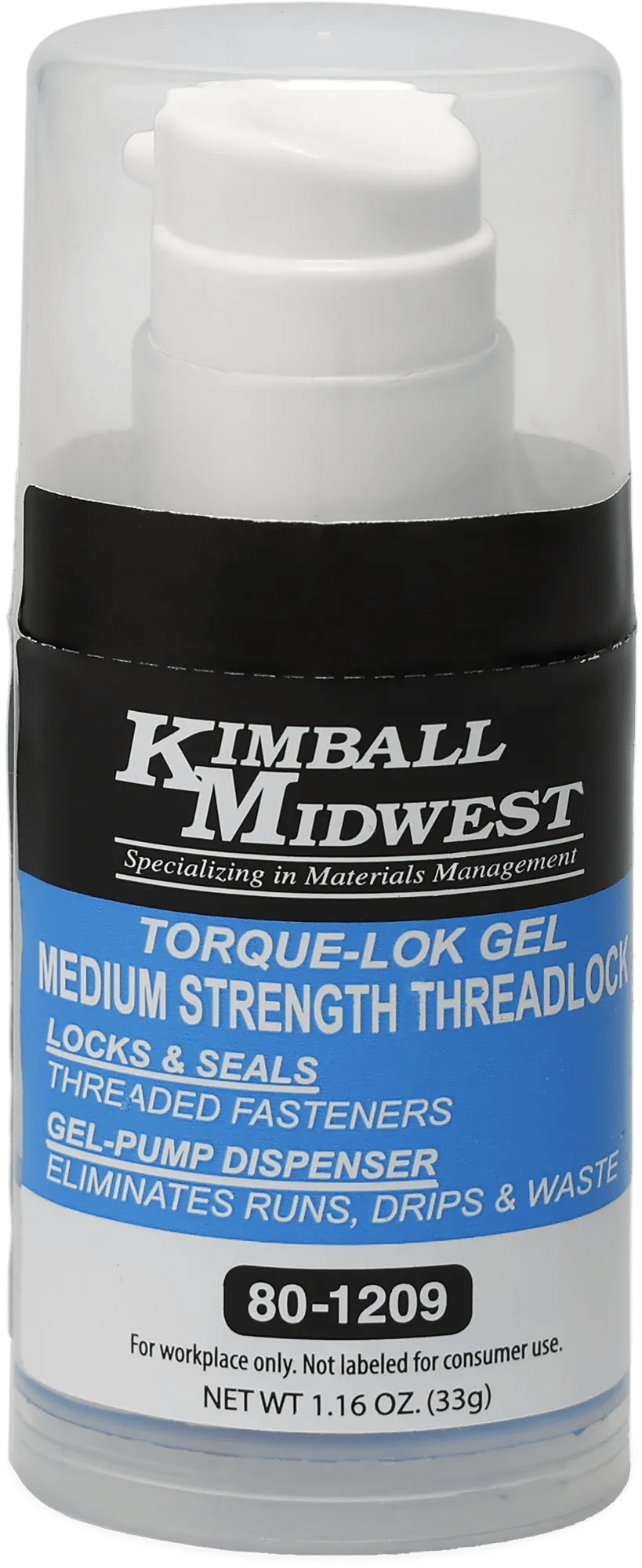 Torque-Lok™ Medium Strength Blue Formula Gel Threadlocker