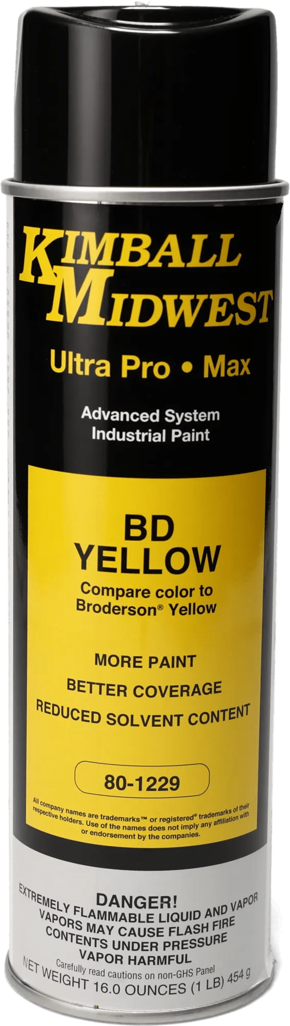 BD Yellow Ultra Pro•Max Oil-Based Enamel Spray Paint - 20 oz. Can