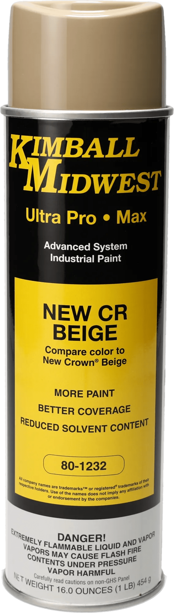 New CR Beige Ultra Pro•Max Oil-Based Enamel Spray Paint - 20 oz. Can - 12 Pack
