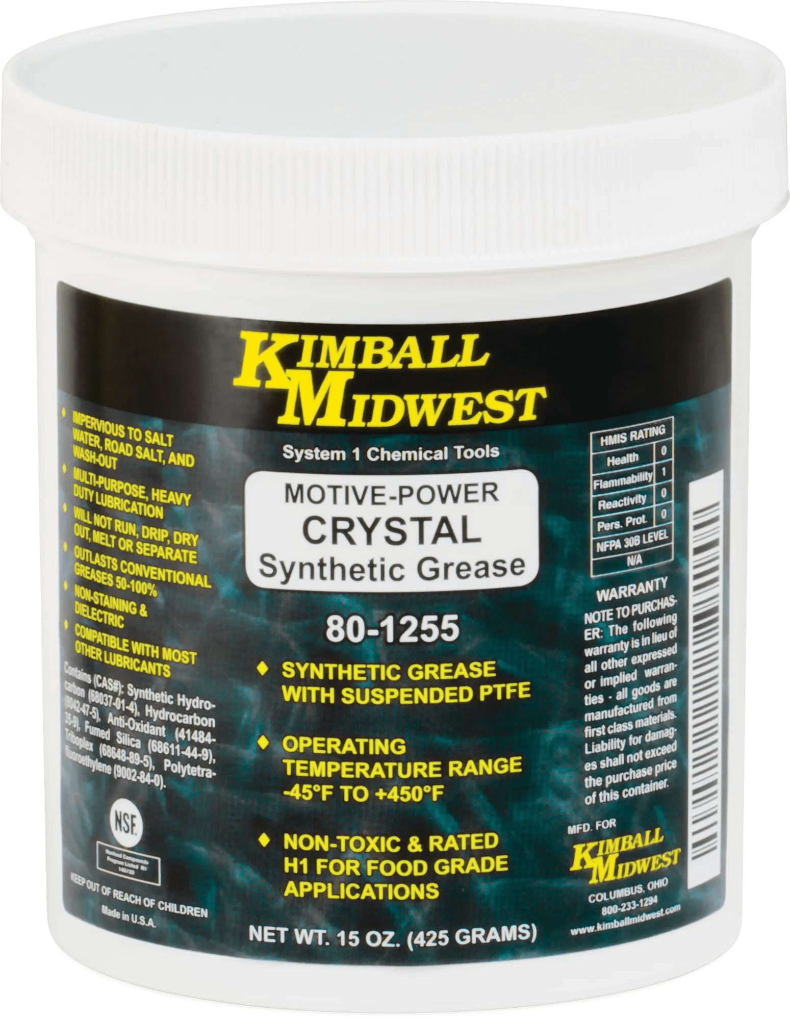 Motive-Power Crystal Synthetic Grease - 15 oz. Tub