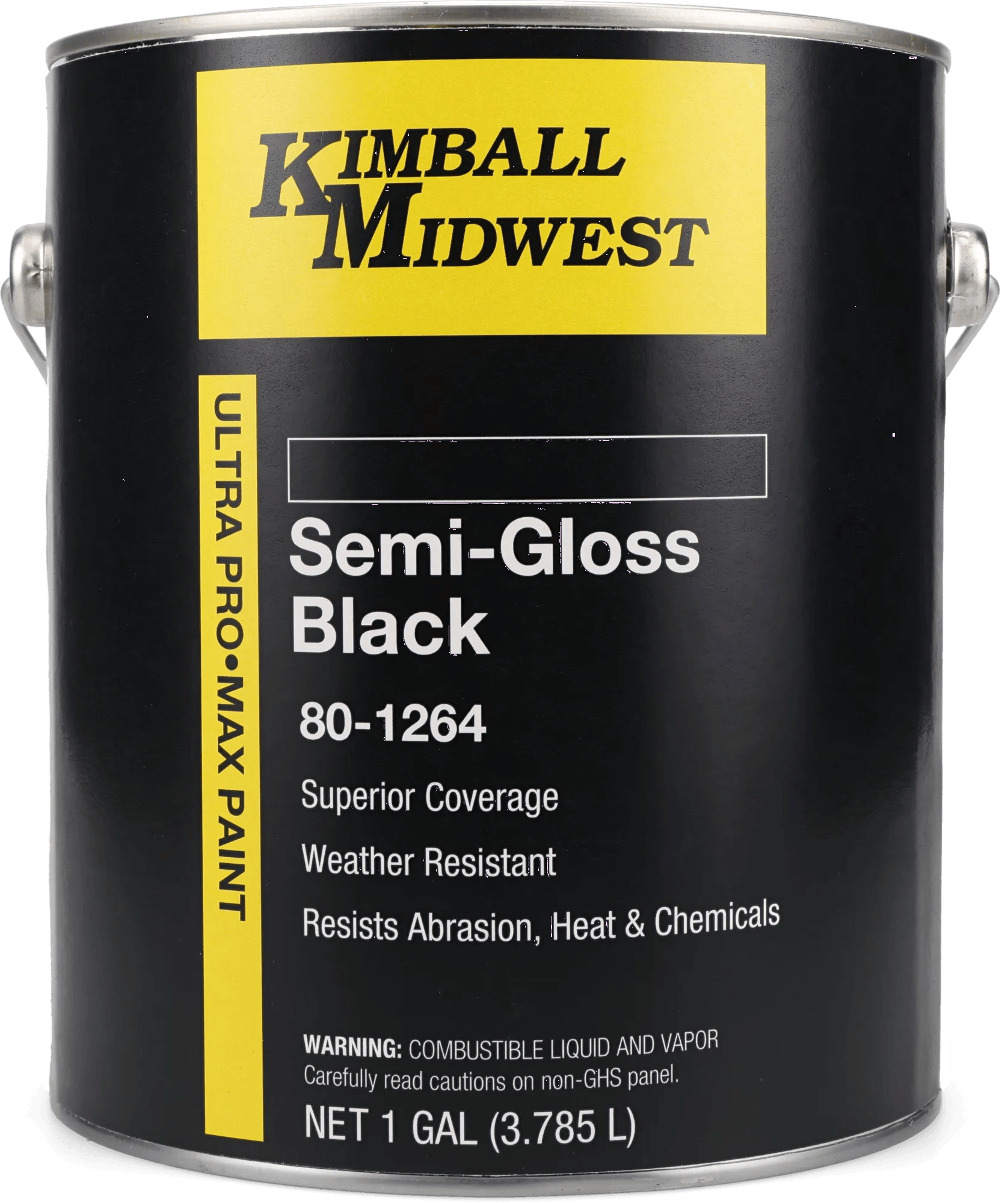 Semi-Gloss Black Ultra Pro•Max Oil-Based Enamel Paint - 1 Gal